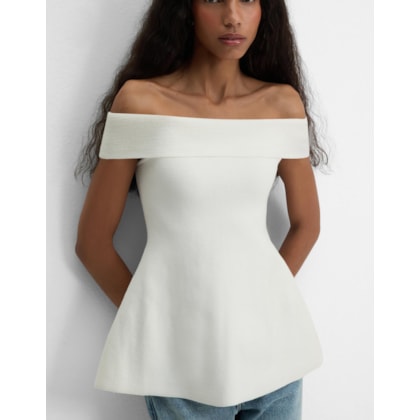 Blusa Tricot Peplum