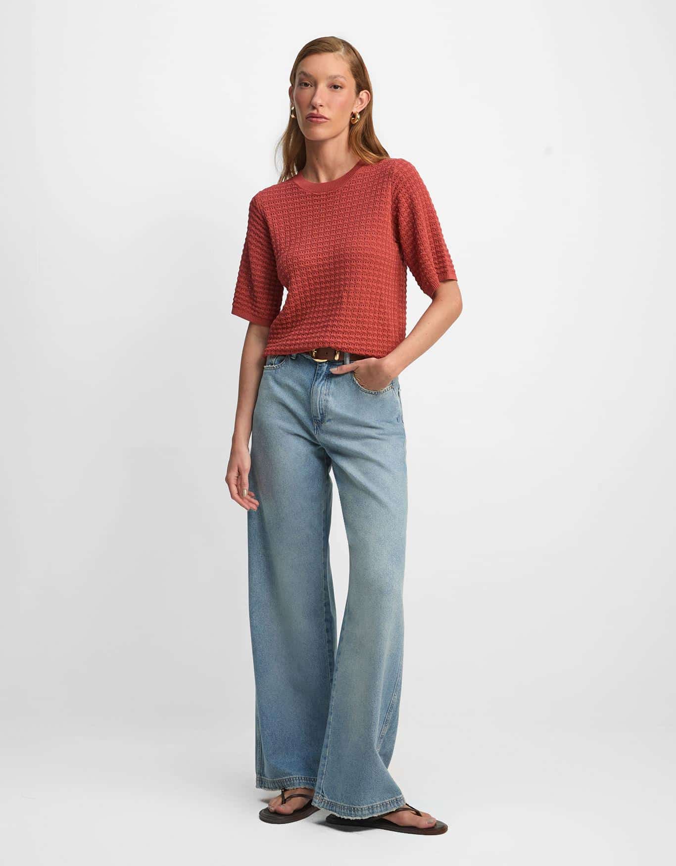 Blusa Tricot Textura