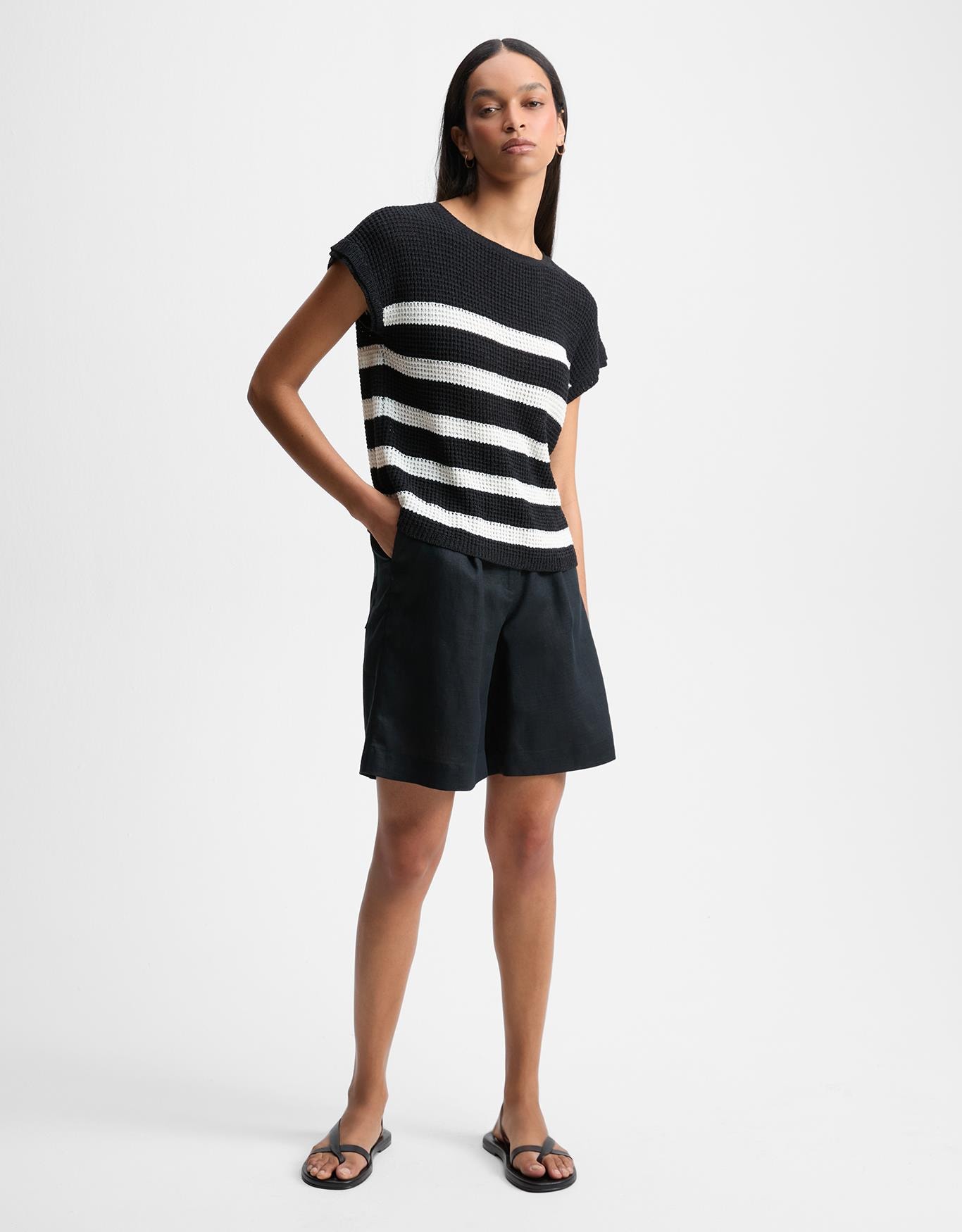 Blusa Tricot Texura Listra