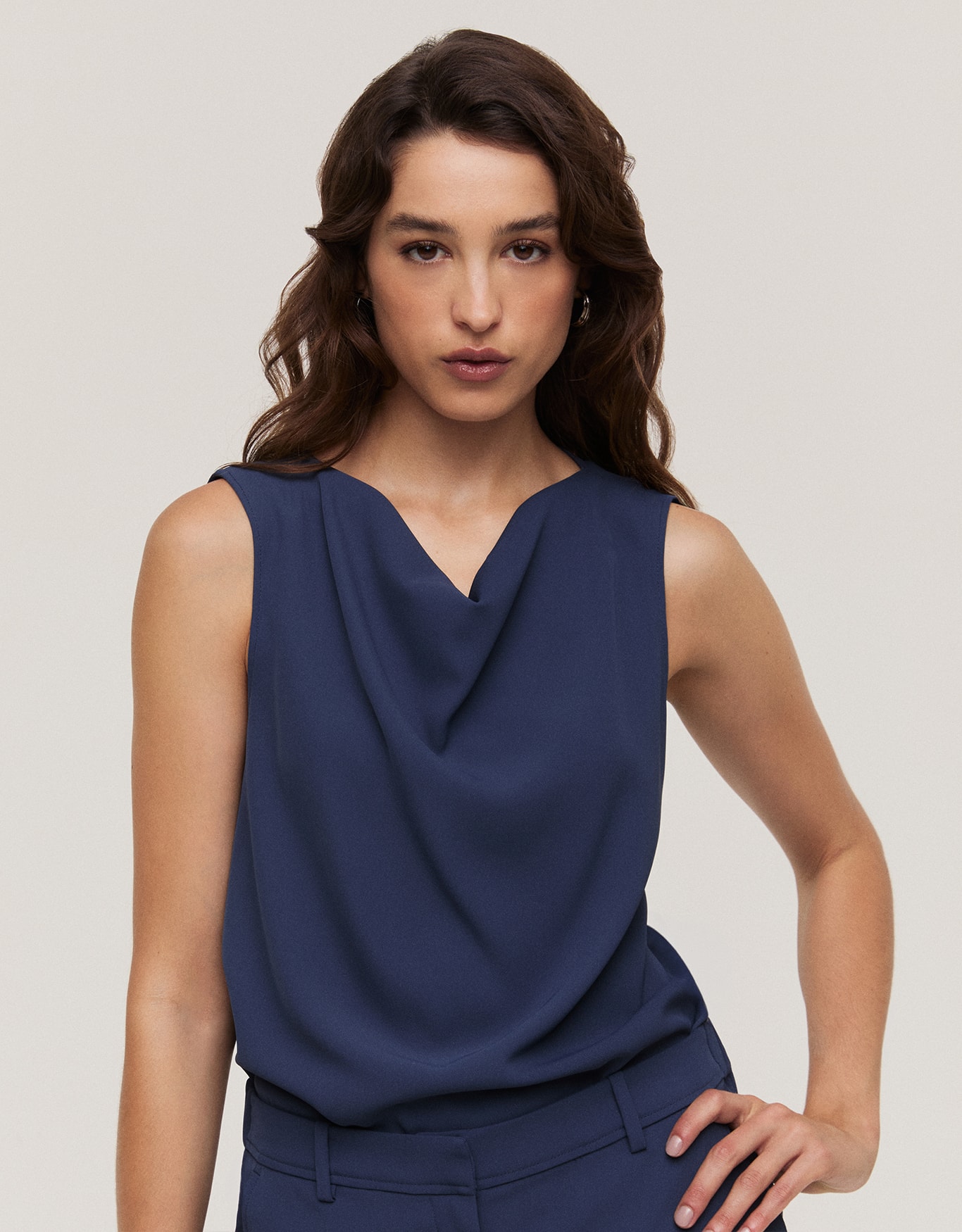 Blusa Túnica Marinho