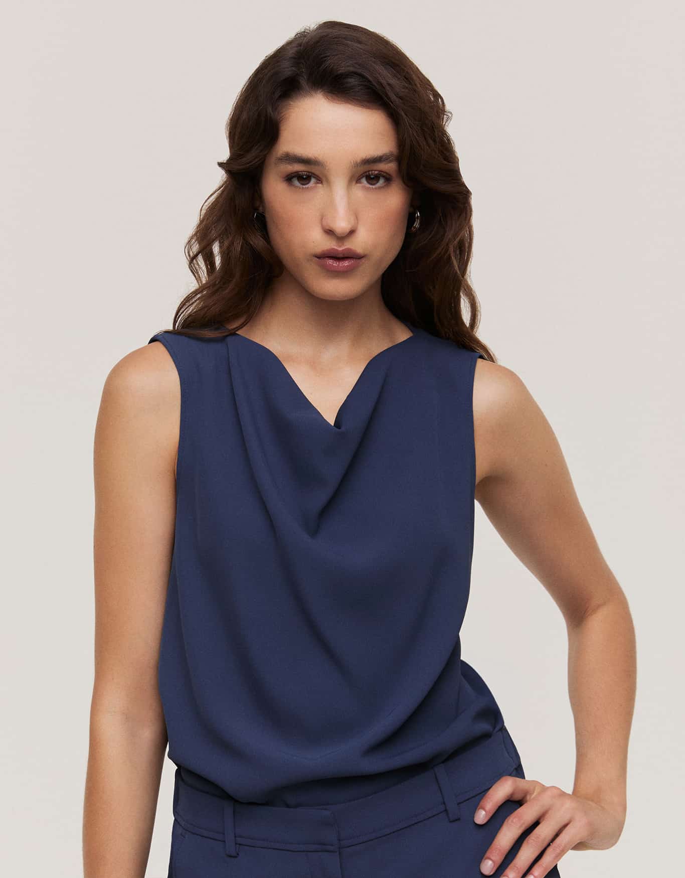Blusa Túnica Marinho