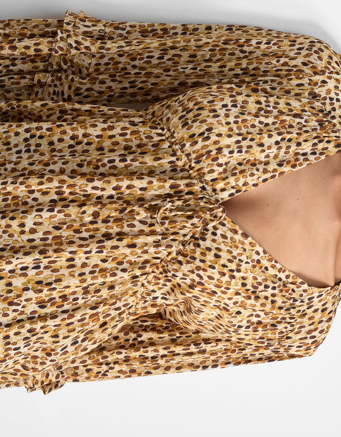 Blusa Viscose Poá Lurex