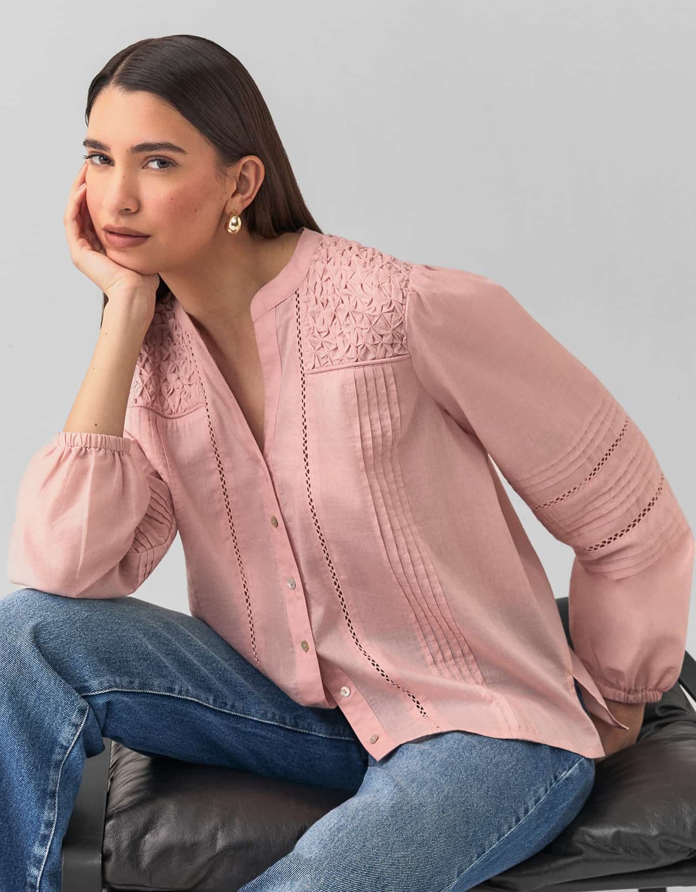 Blusa Voil Detalhes Entremeios