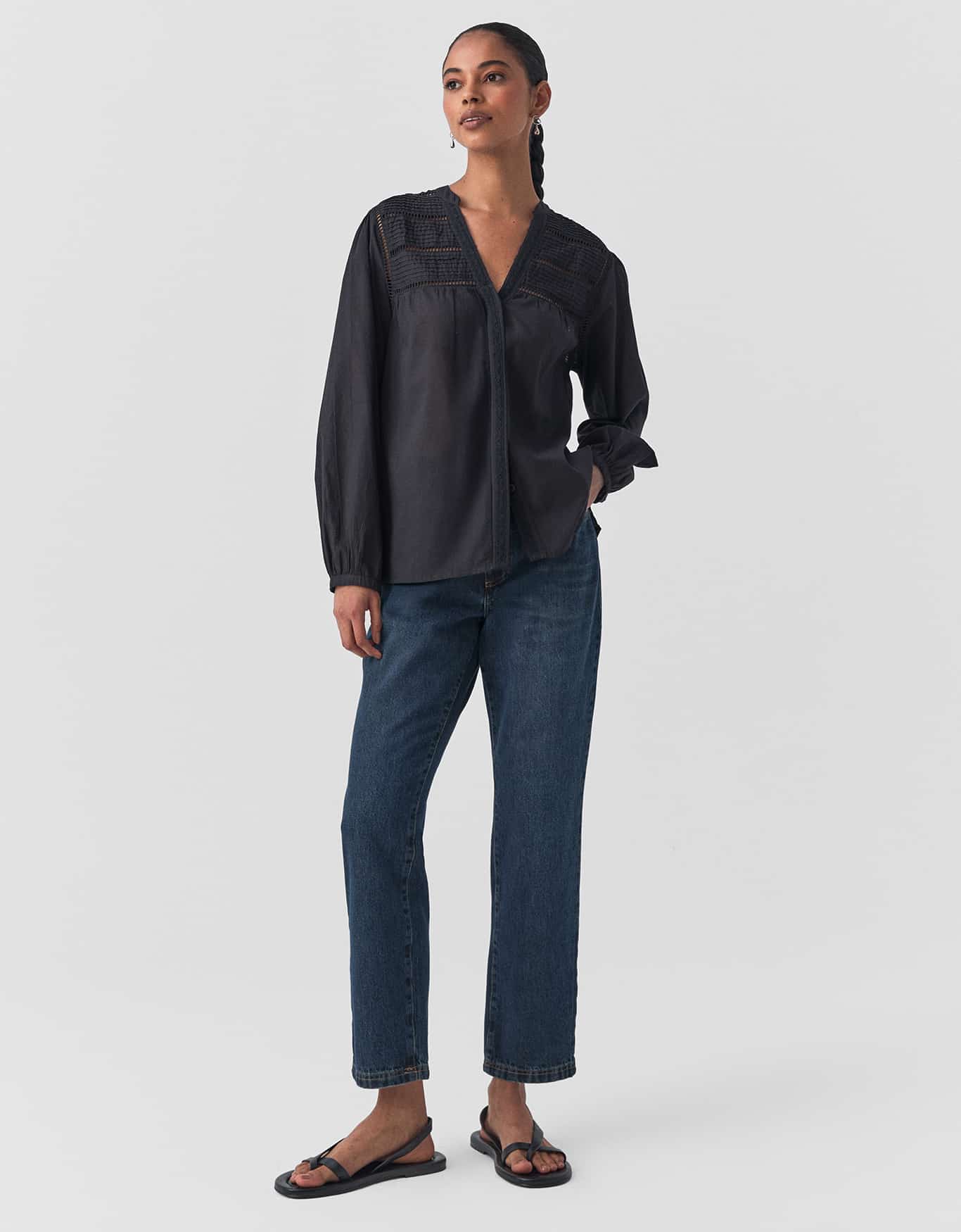 Blusa Voil Entremeios