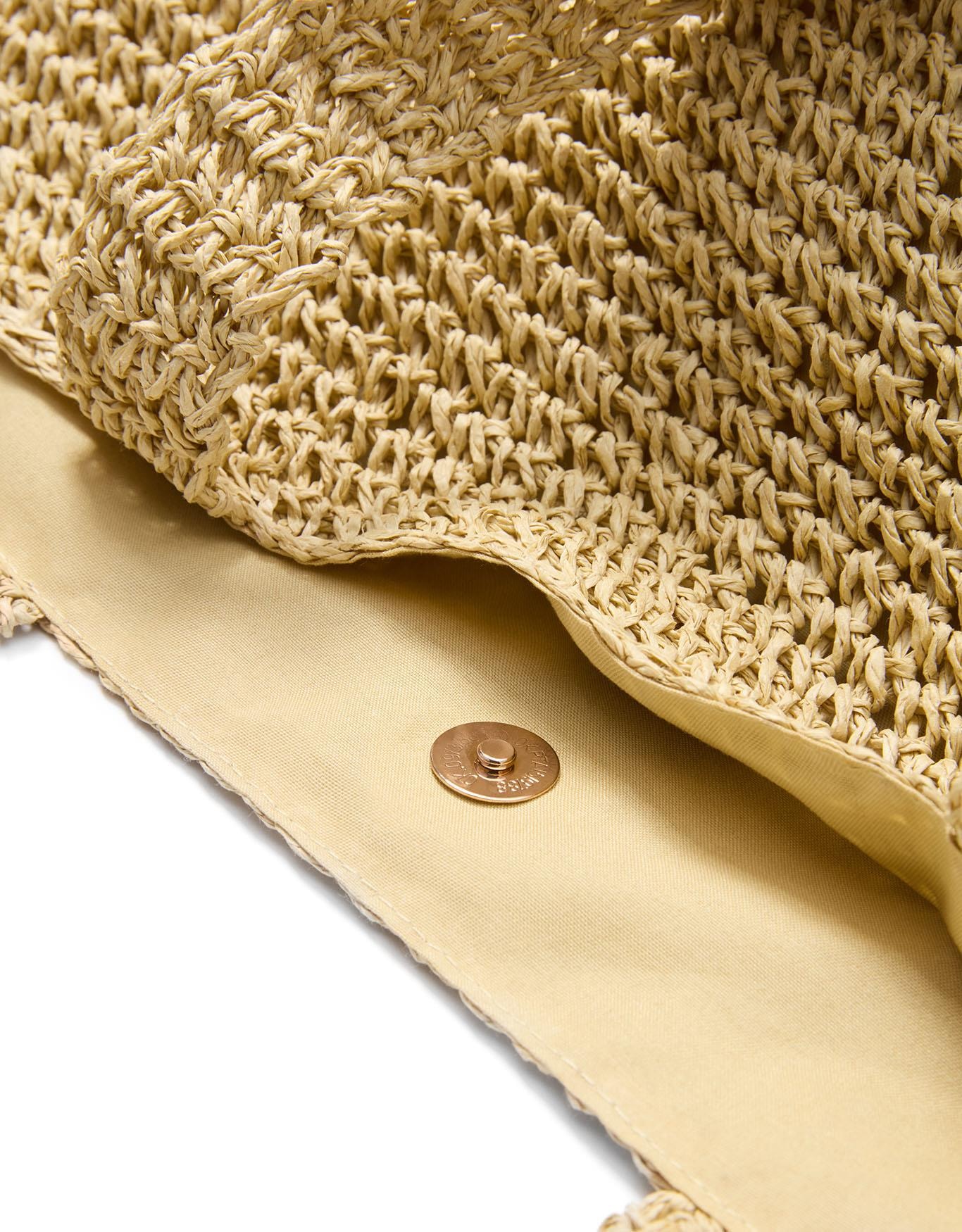 Bolsa De Palha Alça Alongada