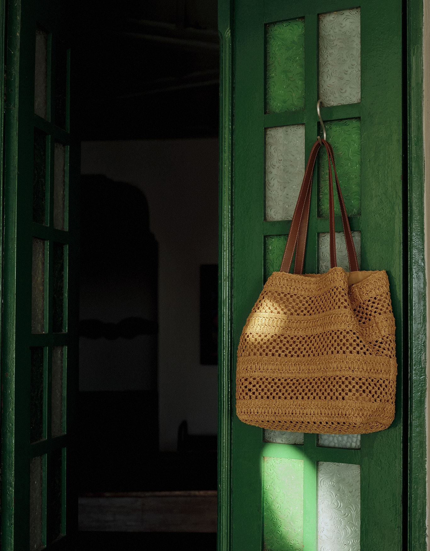 Bolsa Tote Palha Tramada