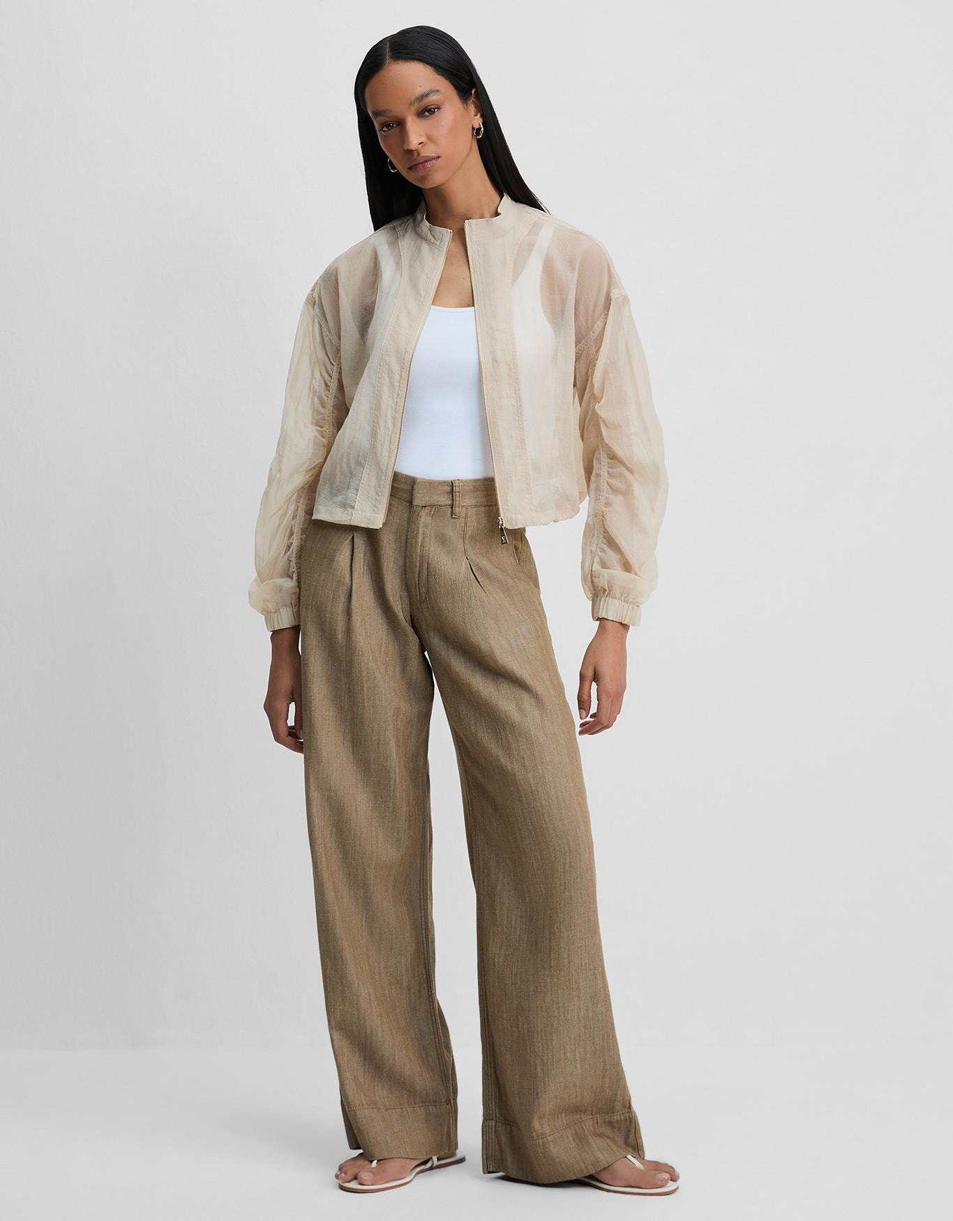 Bomber Ampla Detalhe Franzido