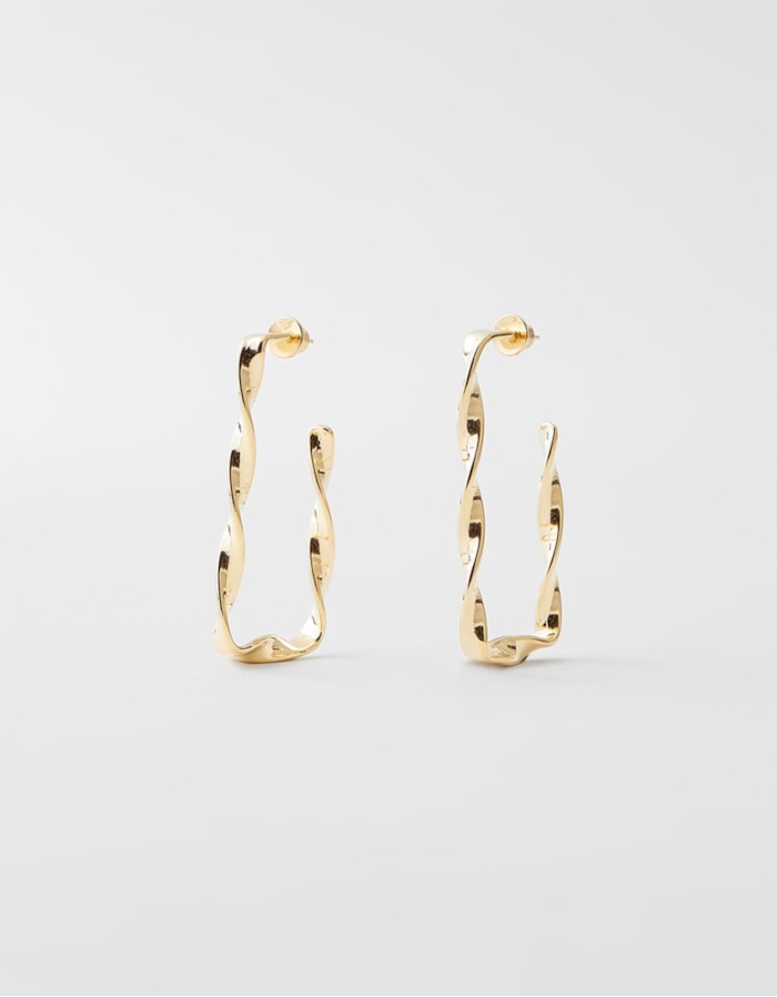 Brinco Argola Alongada Torcida