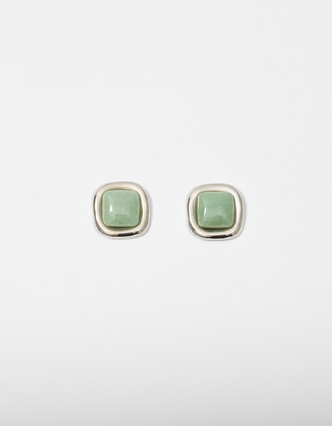 Brinco Curto Quartzo Verde