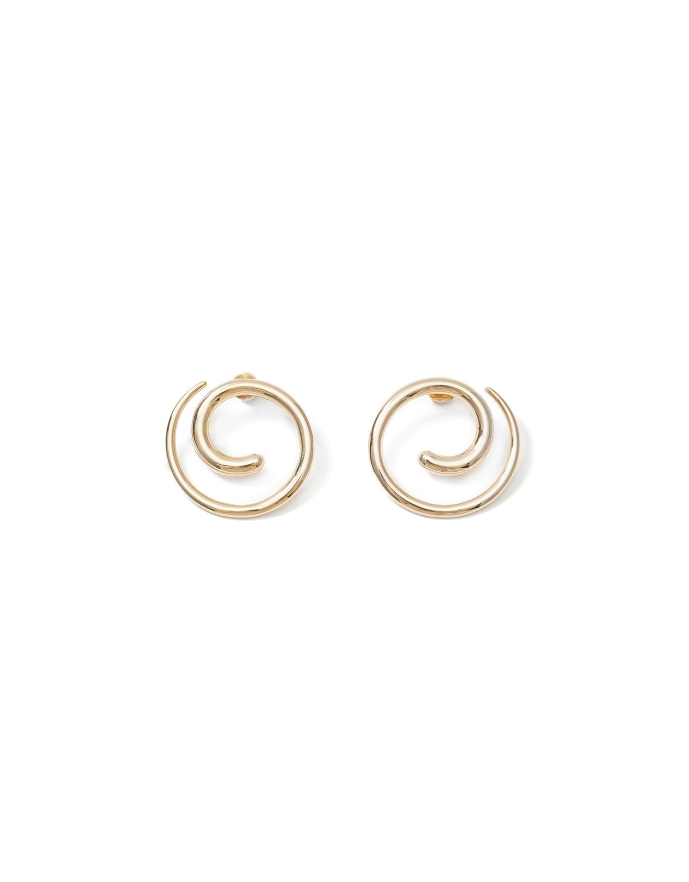 Brinco Espiral Dourado