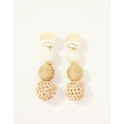 Brinco Palha e Resina