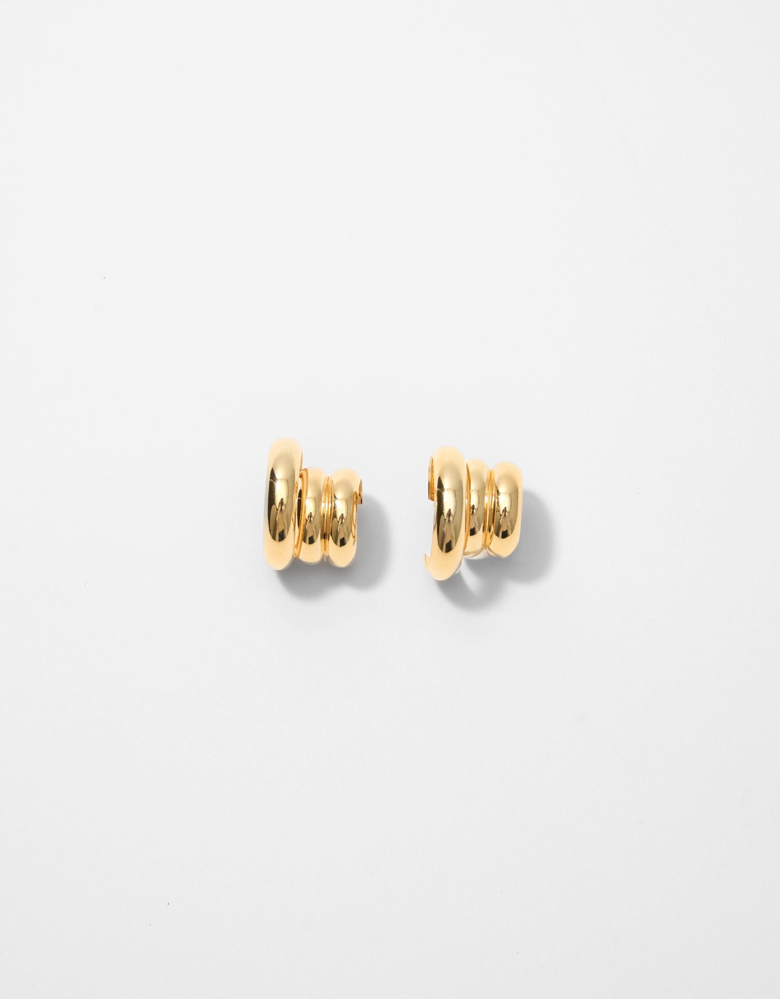 Brinco Piercing Argolas Dourado