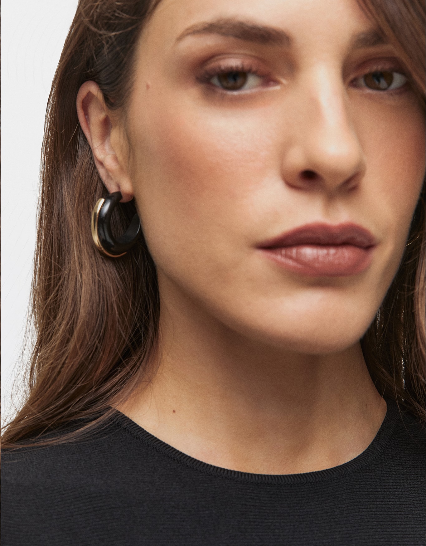 Brinco Resina Faixa Metal