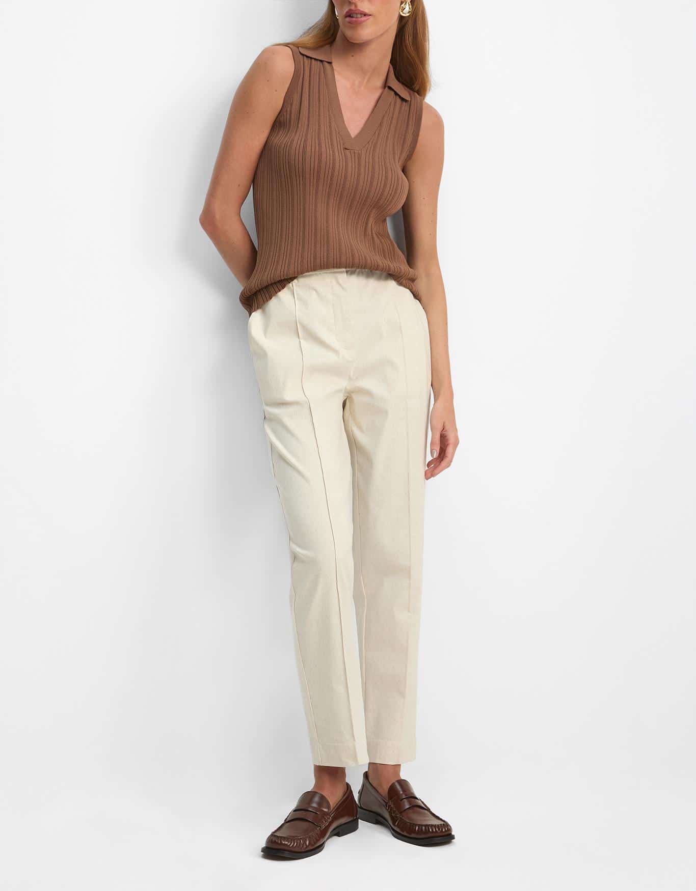 Calça Afunilada Com Linho 360