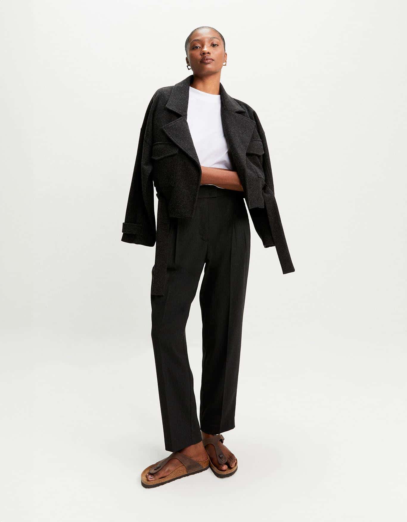 Calça Afunilada Pregas