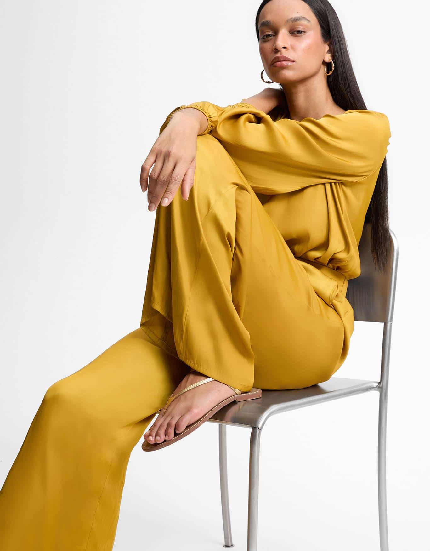 Calça Alfaiatada Acetinada