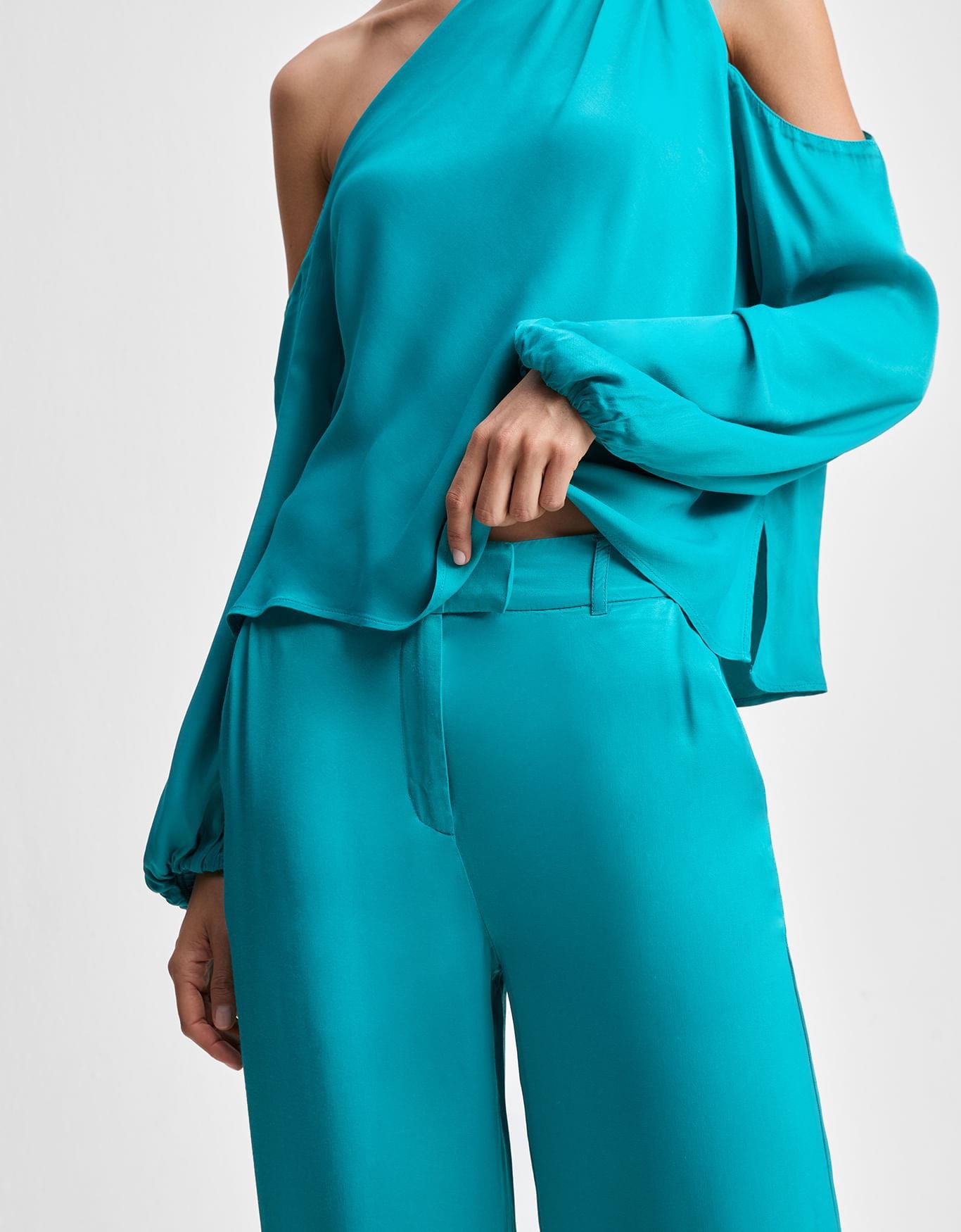 Calça Alfaiatada Cós Transpasse