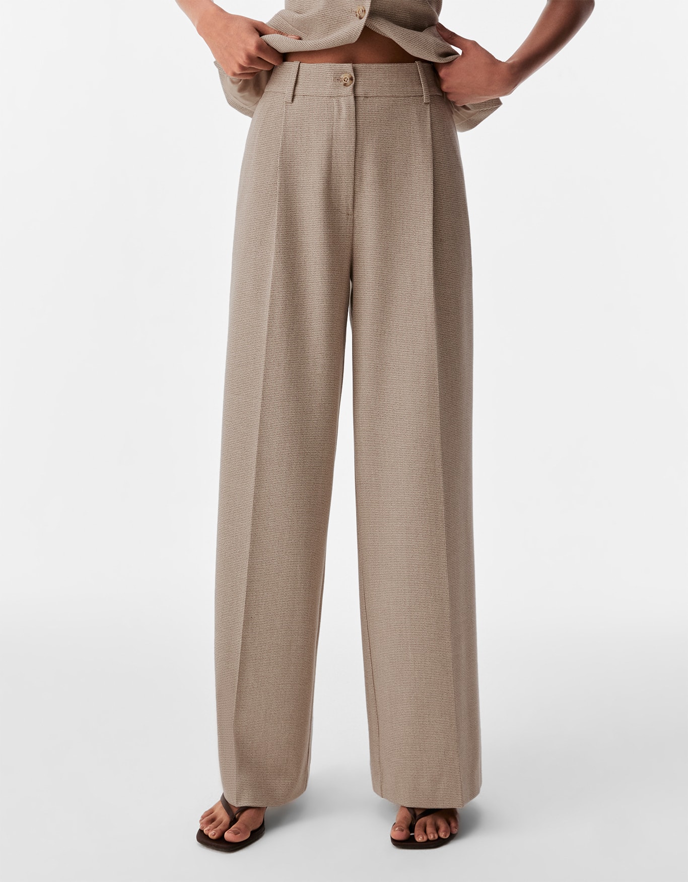 Calça Alfaiatada Mini Pied Poule