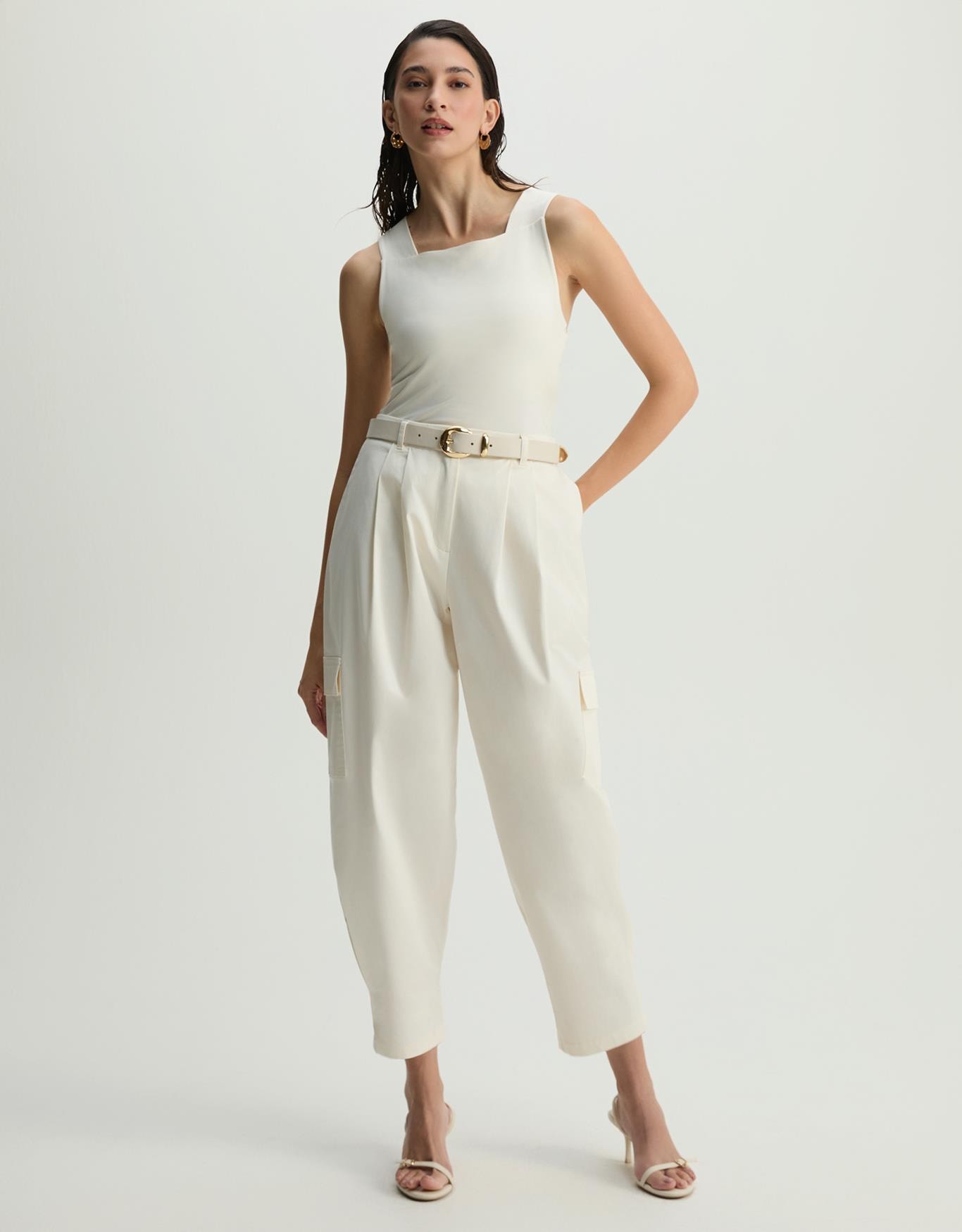 Calça Baggy Cargo Pregas