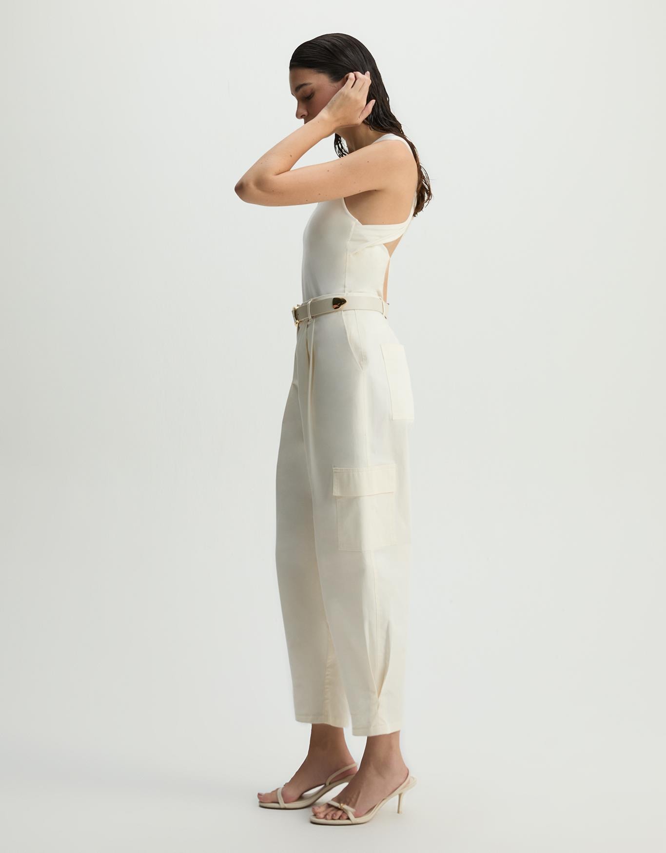 Calça Baggy Cargo Pregas