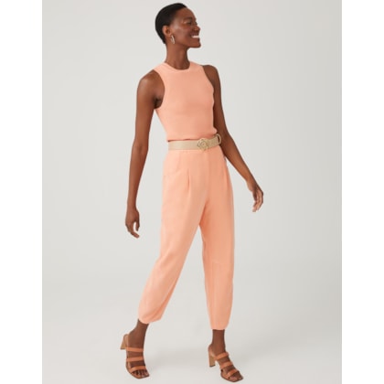 Calça Baggy Com Prega