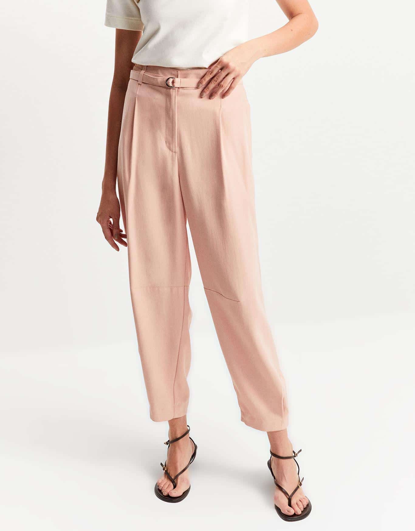 Calça Baggy Com Pregas