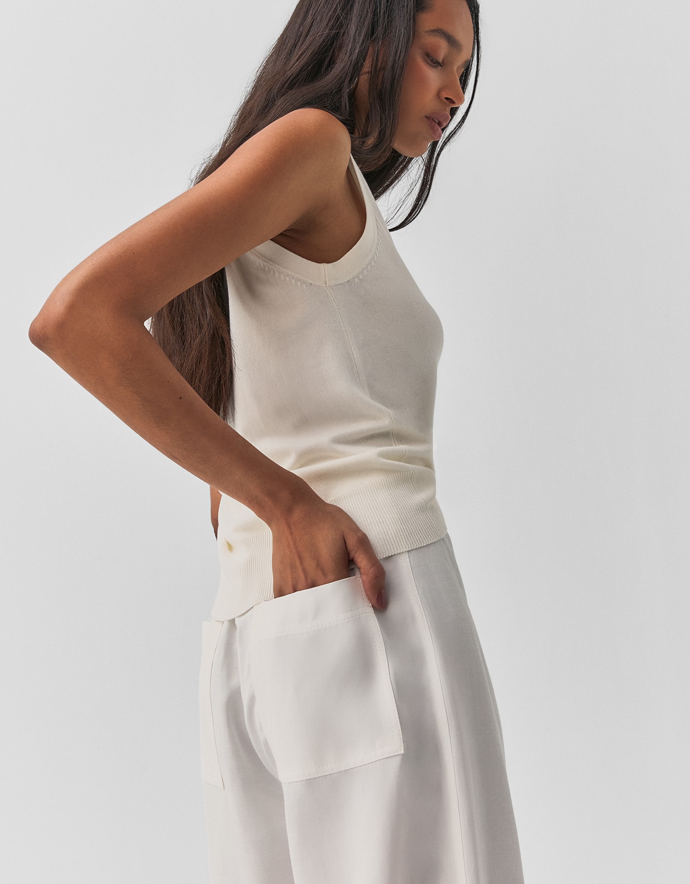 Calça Baggy Com Recortes