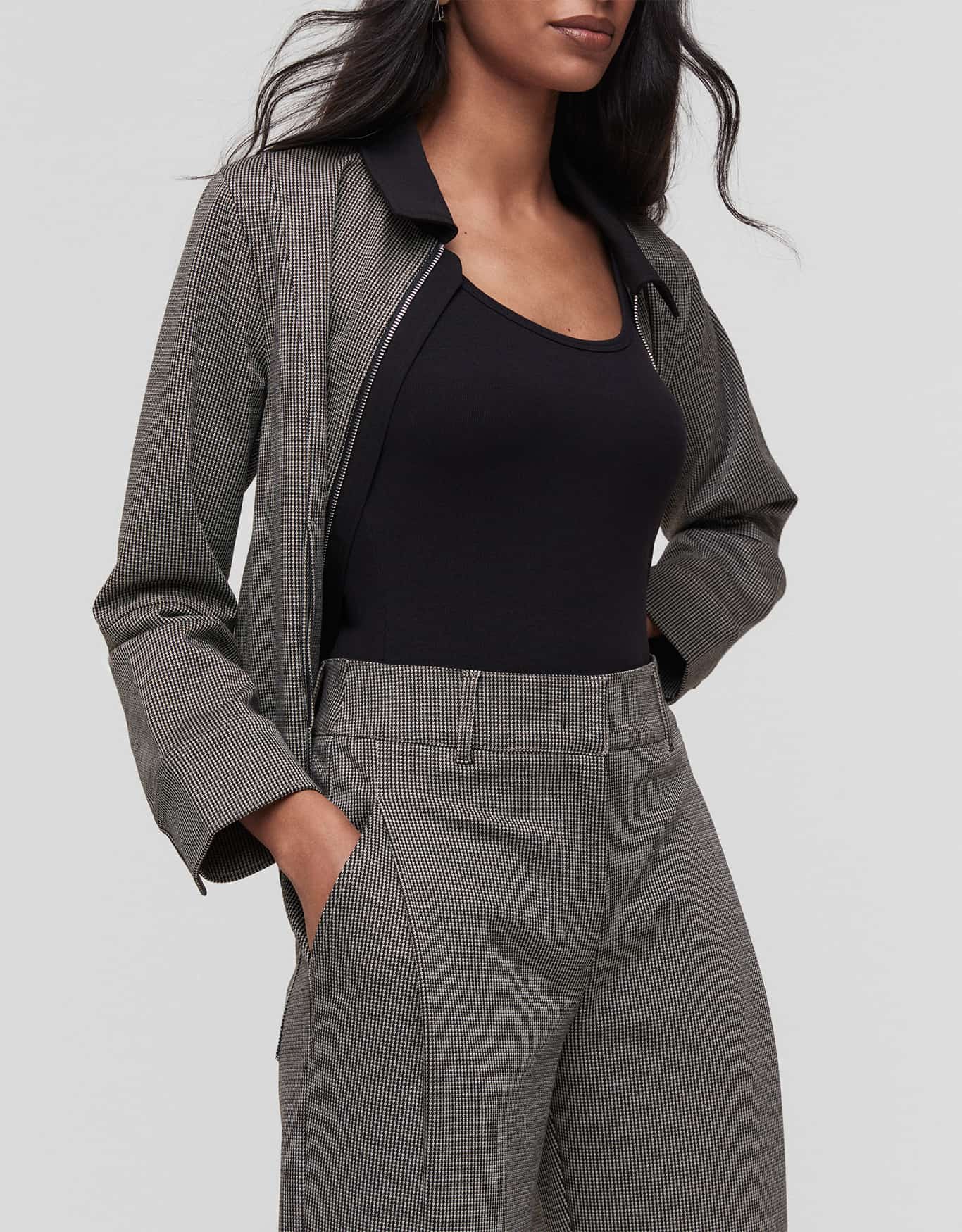 Calça Baggy Pied de Poule 360