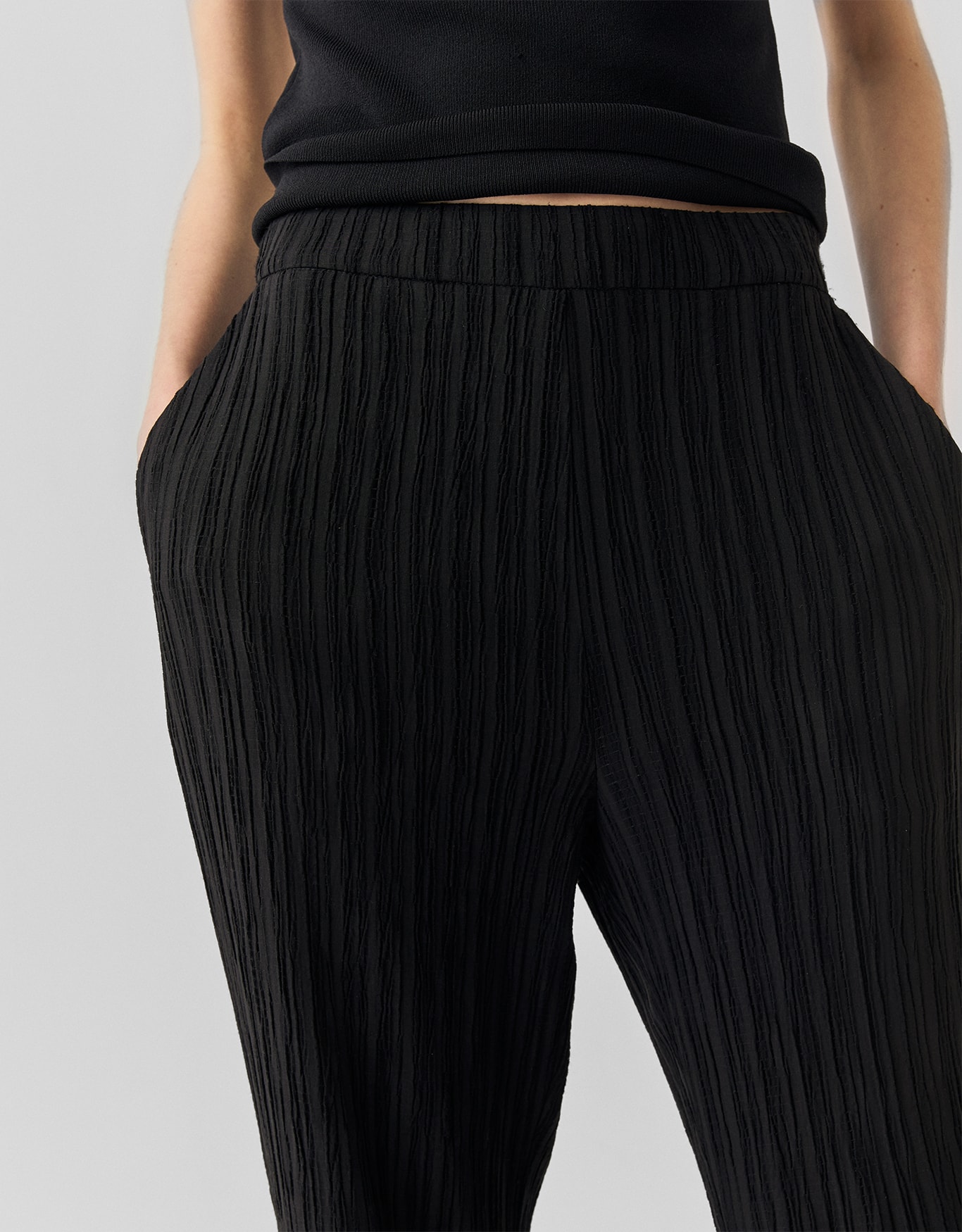 Calça Bootcut Texturizada