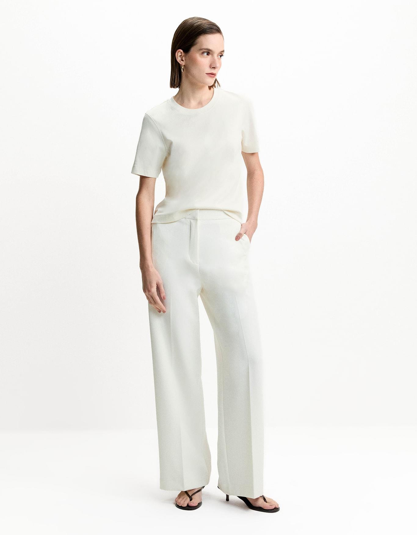 Calça Brasília Reta Off White