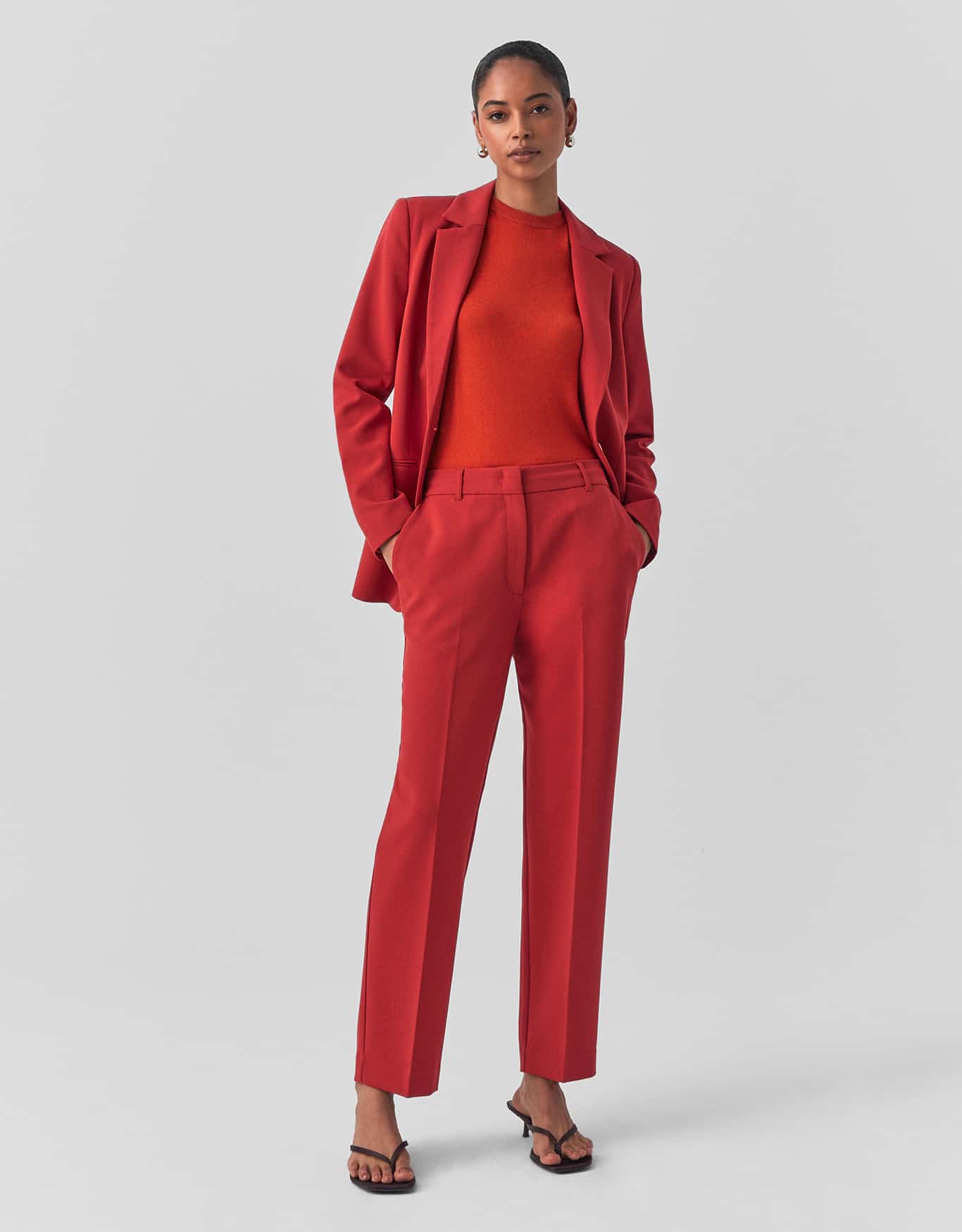 Calça Brasilia Slim Vermelho Terra
