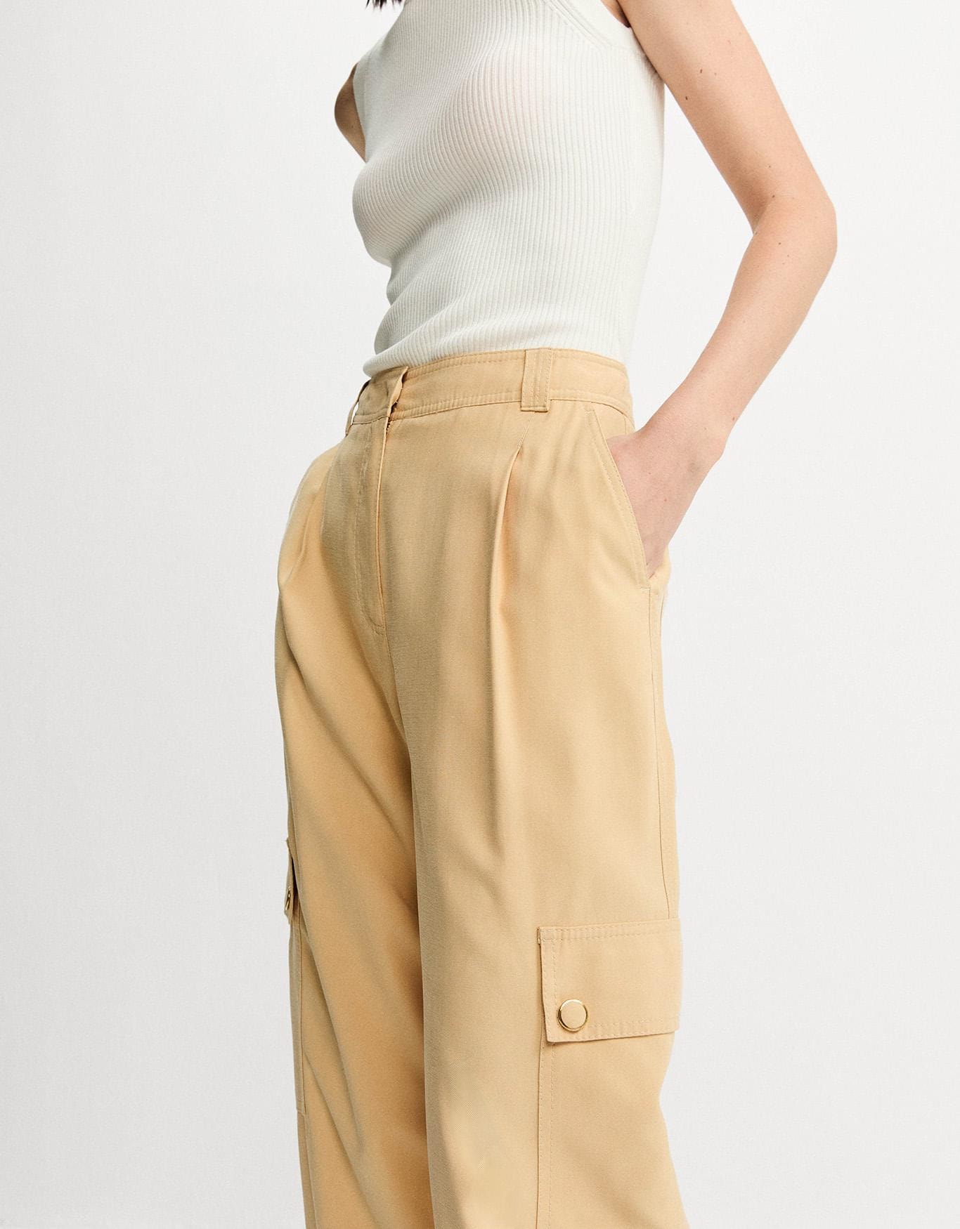 Calça Carrot Pregas