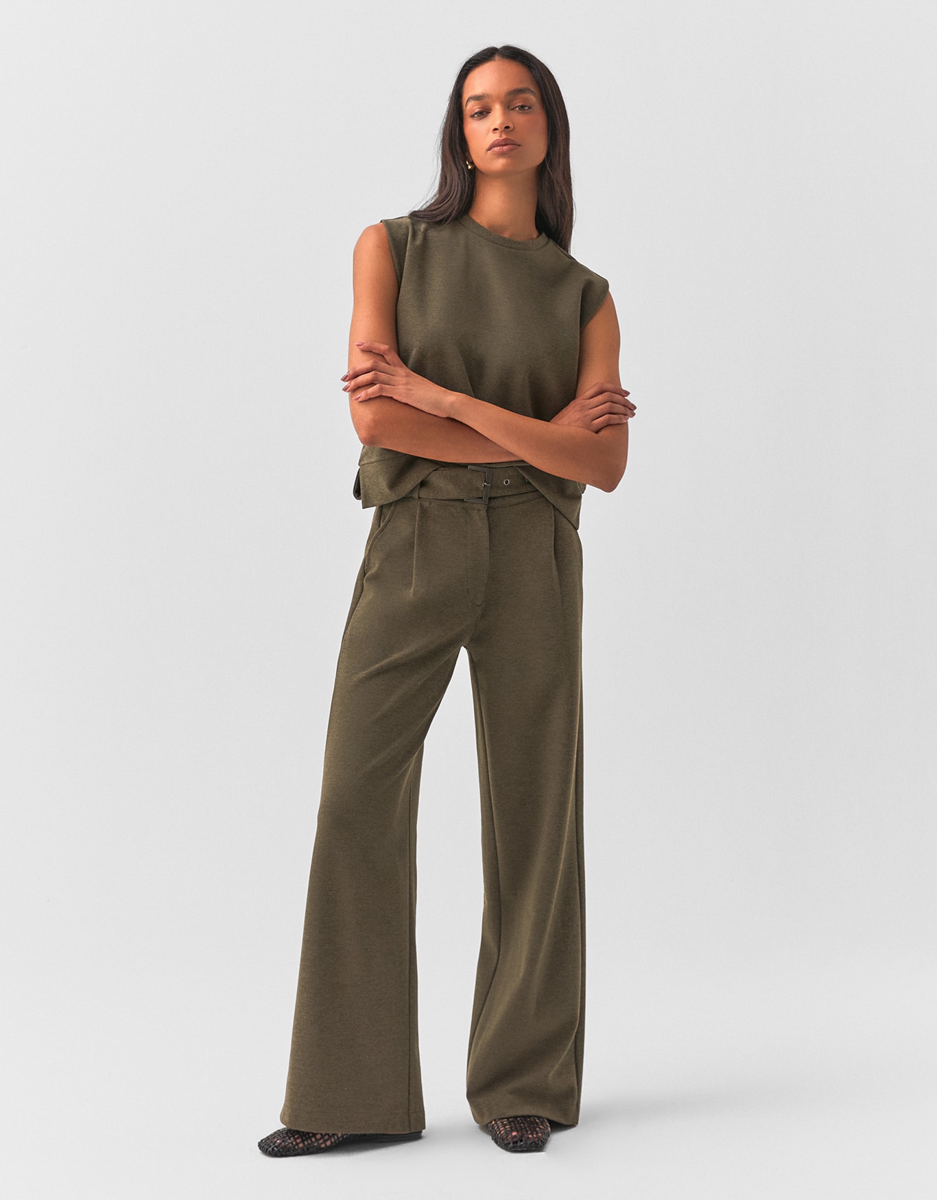 Calça Cinto Mescla 360