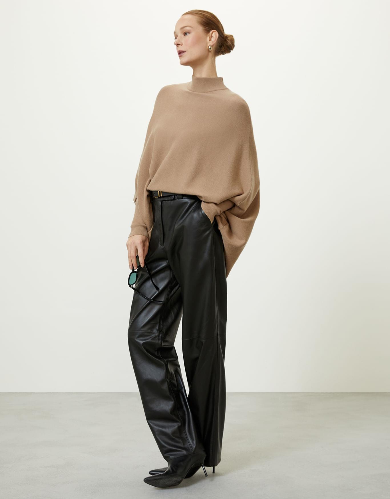 Calça Couro Alfaiatada