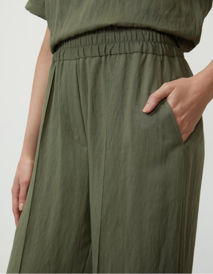 Calça Elástico Cintura Verde