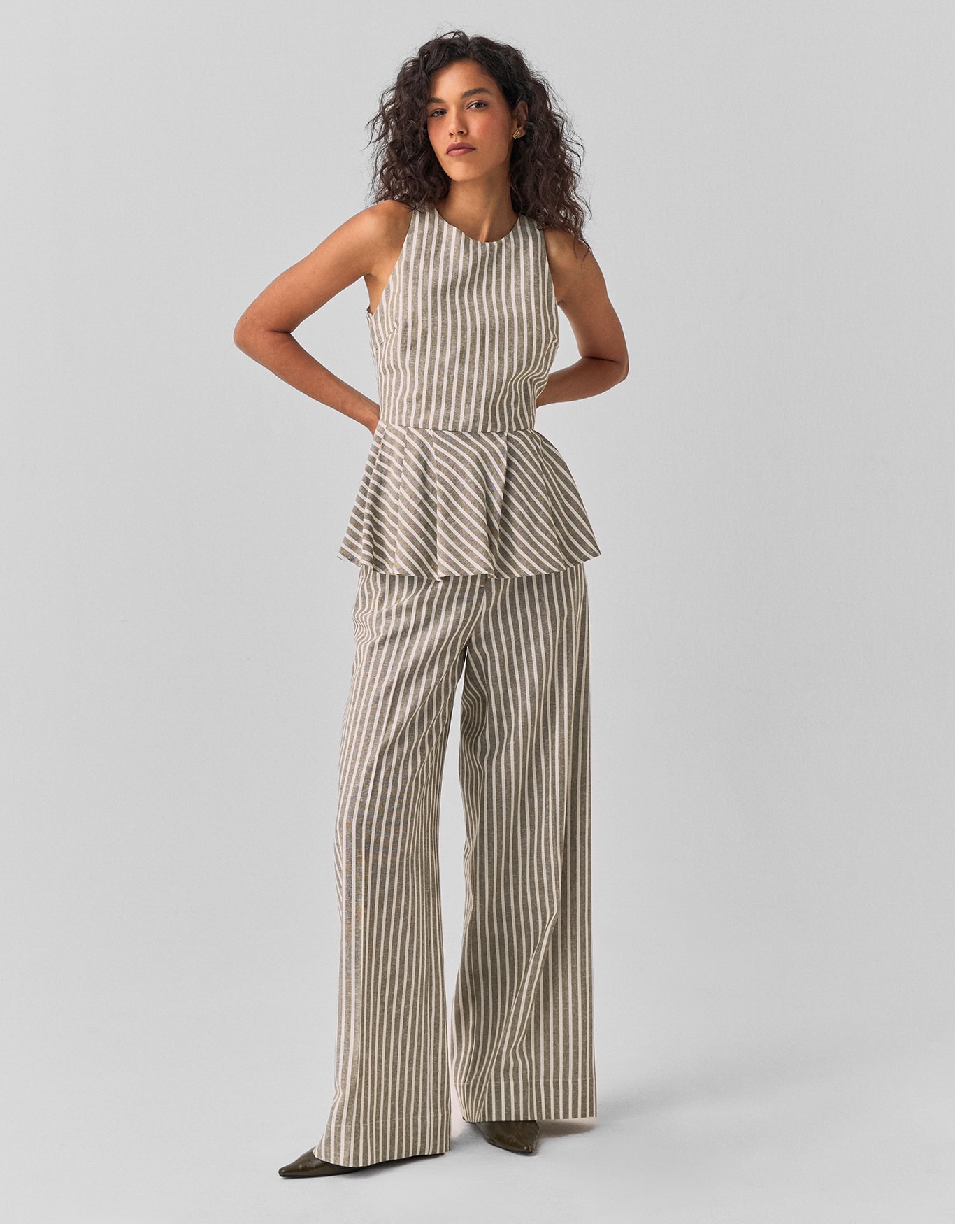 Calça Fio Tinto Listras