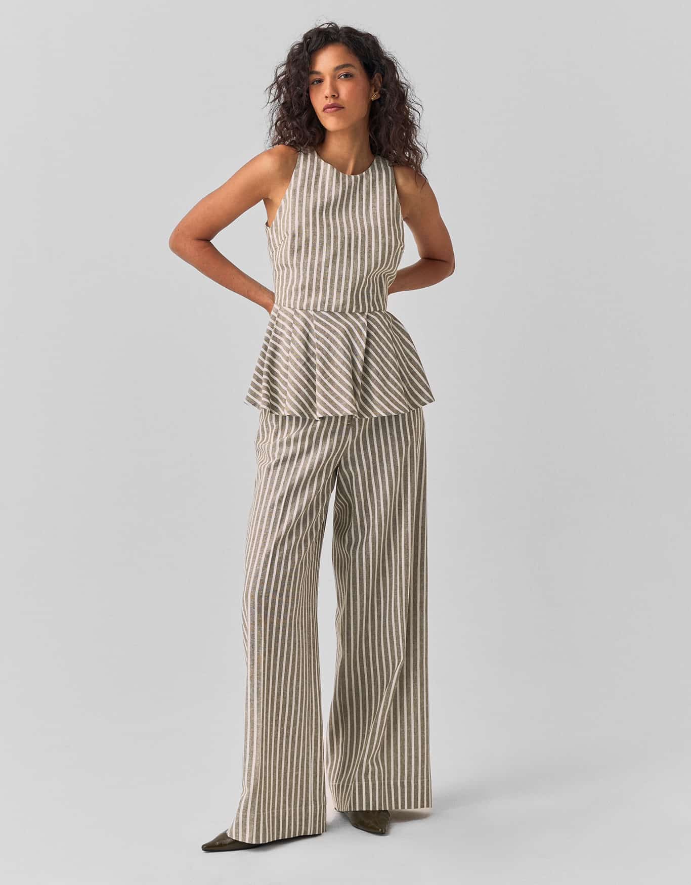 Calça Fio Tinto Listras