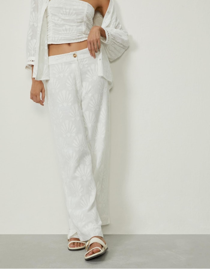 Calça Jacquard Concha