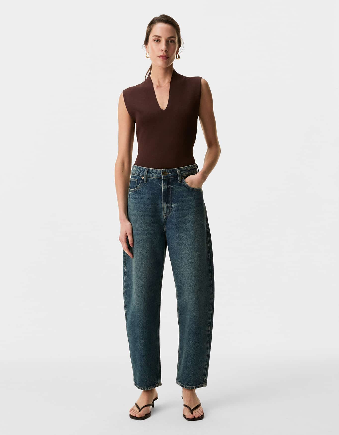 Calça Jeans Baggy Five Pockets