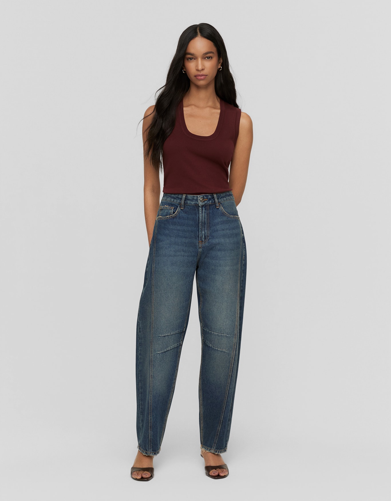 Calça Jeans Baggy Media
