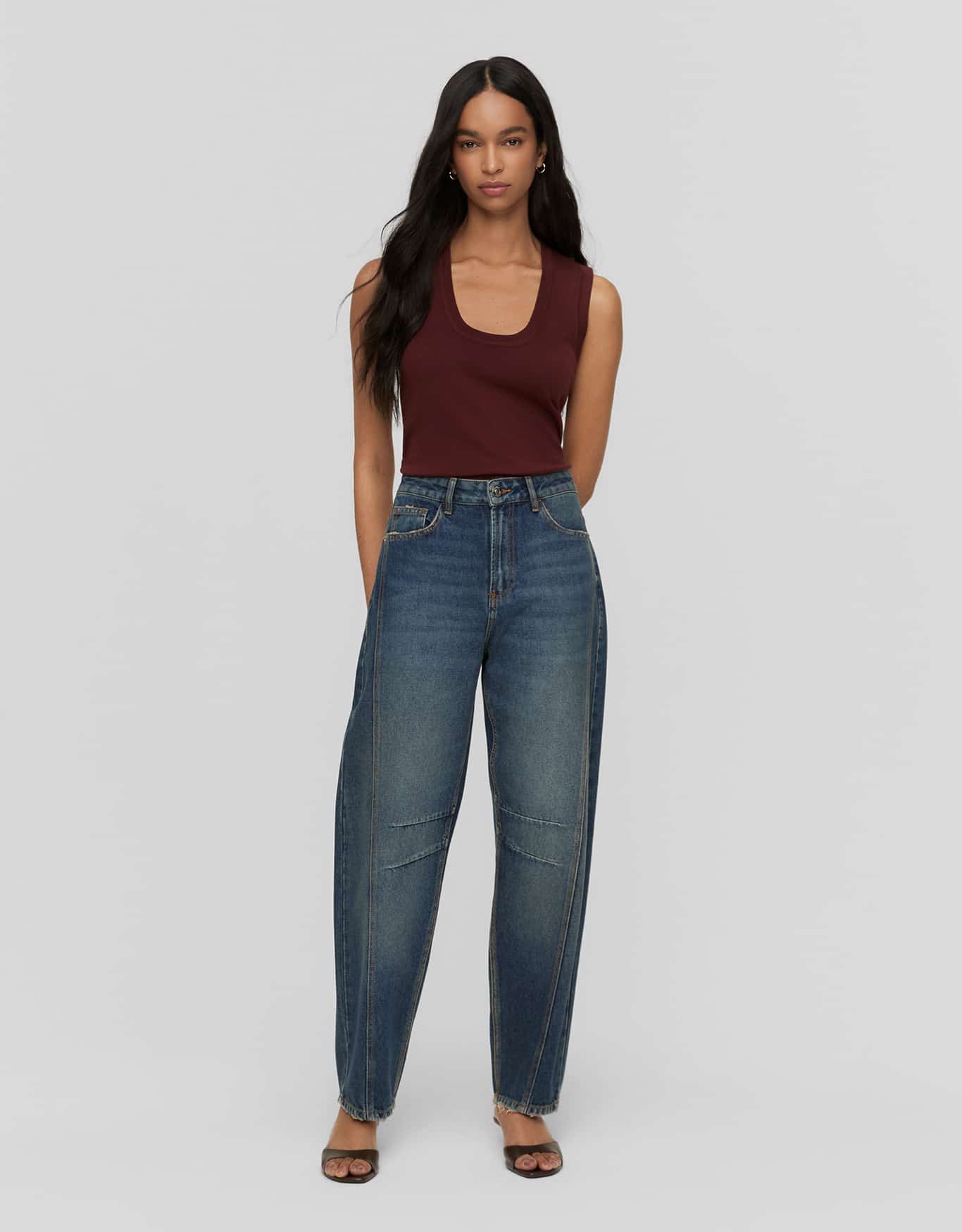 Calça Jeans Baggy Media
