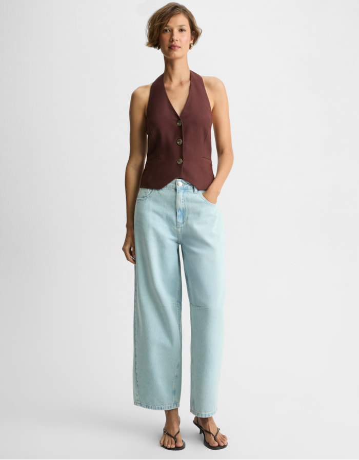 Shoulder — Calça Jeans Baggy Recortes