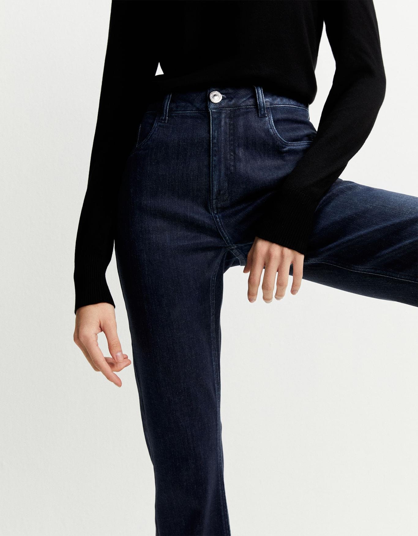 Calça Jeans Boot Cut Resinada