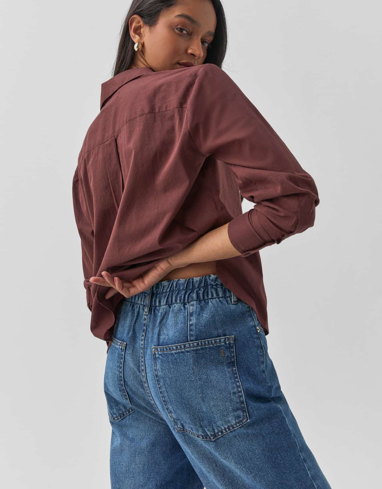 Calça Jeans Carrot Elastico