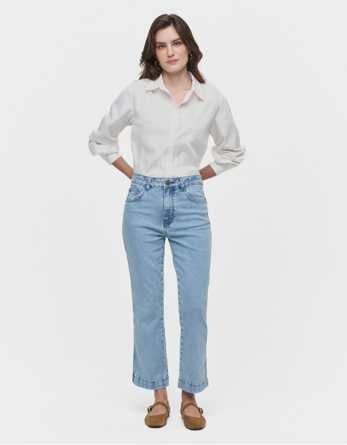 Shoulder — Calça Jeans Clara Flare Cropped