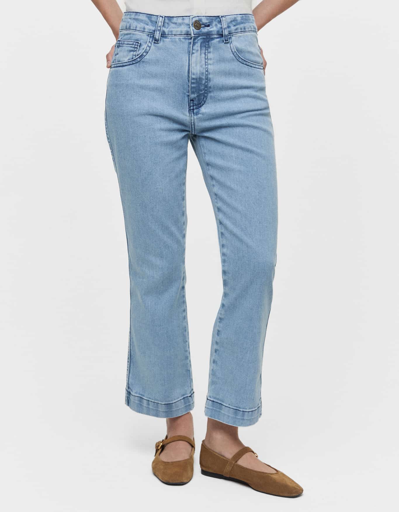 Calça Jeans Clara Flare Cropped