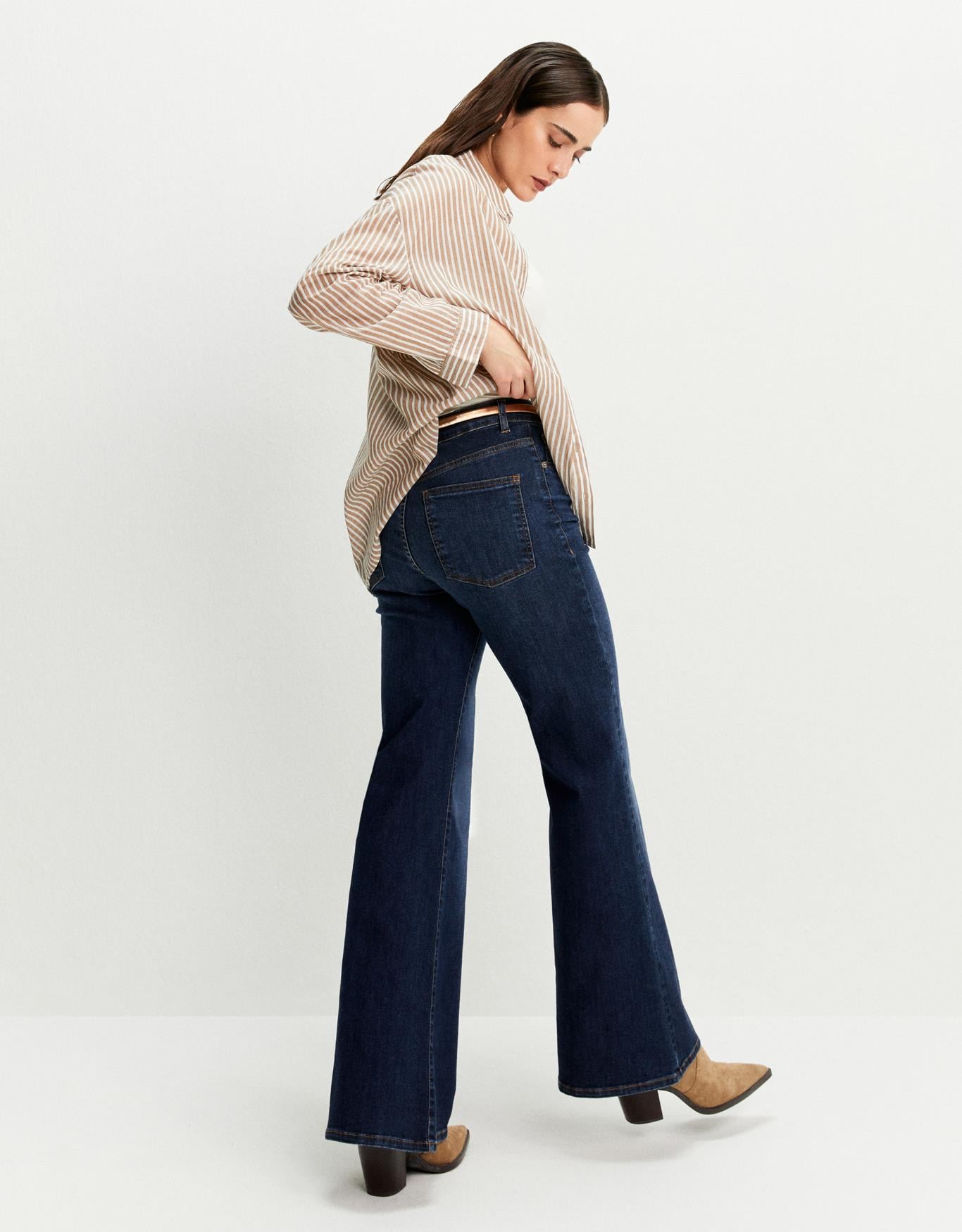Calça Jeans Flare Cintura Alta