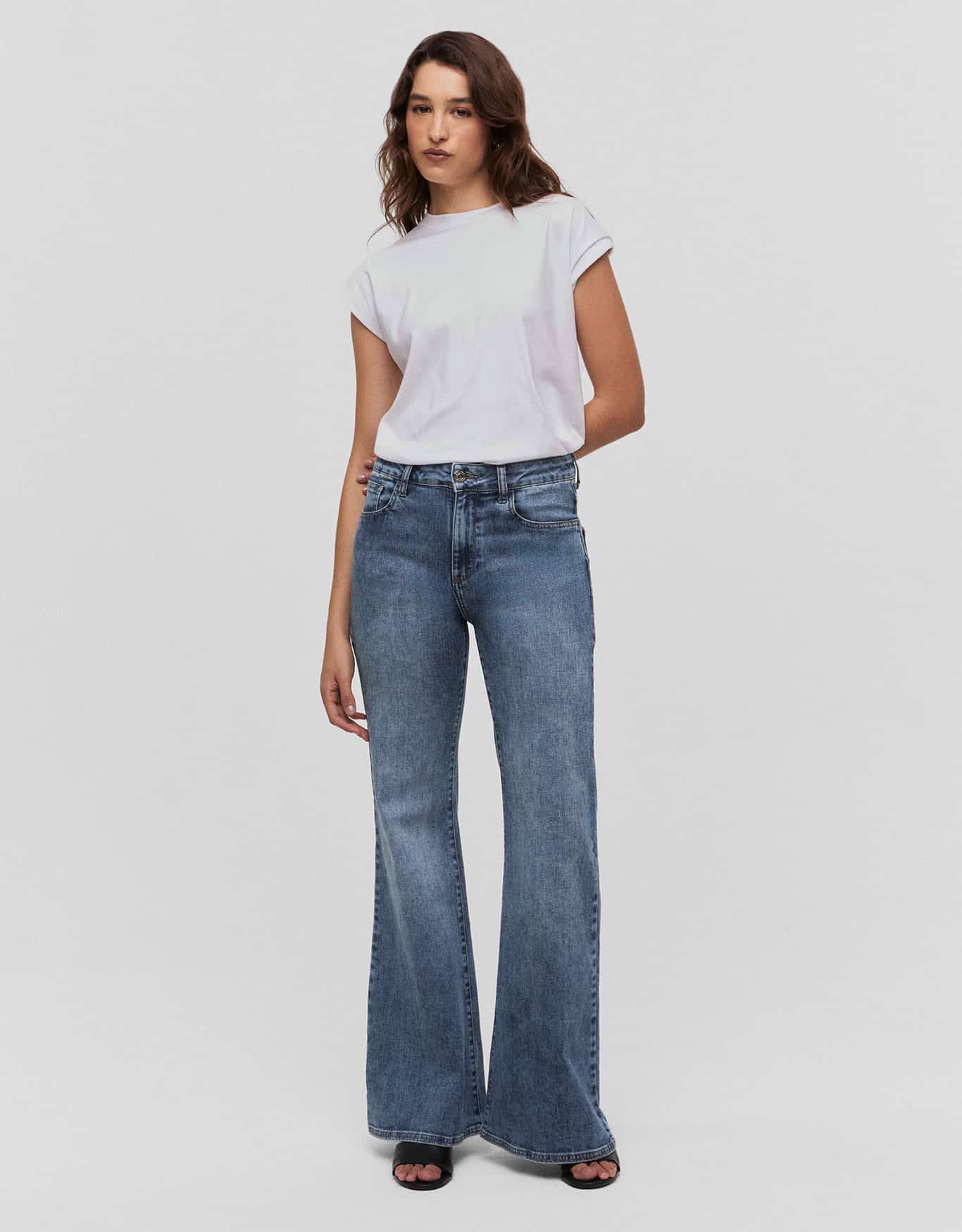 Calça Jeans Flare Vintage
