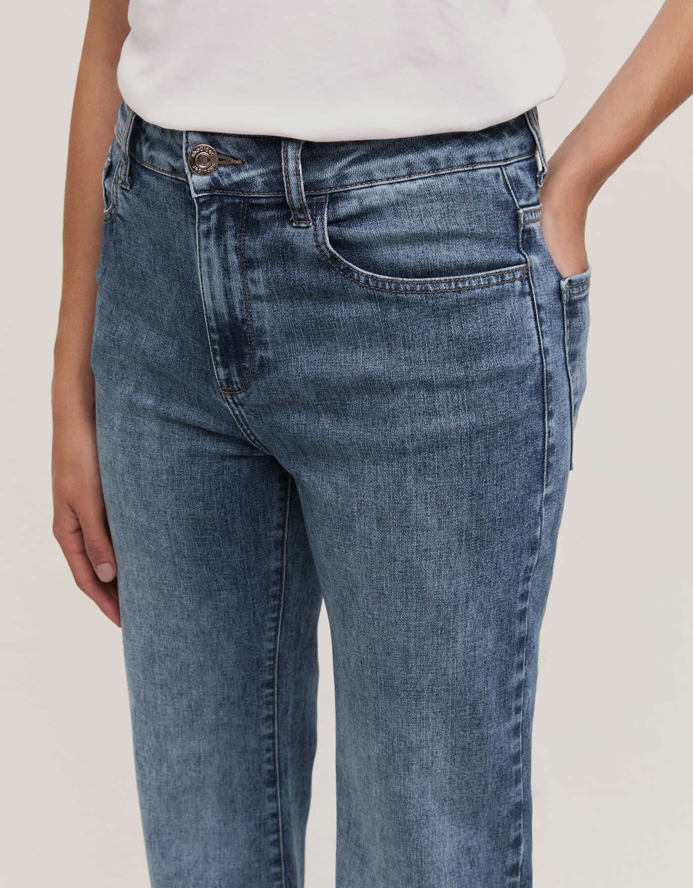 Calça Jeans Flare Vintage