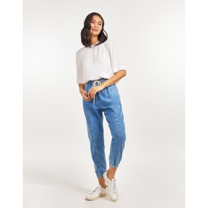 Calça Jeans Jogger
